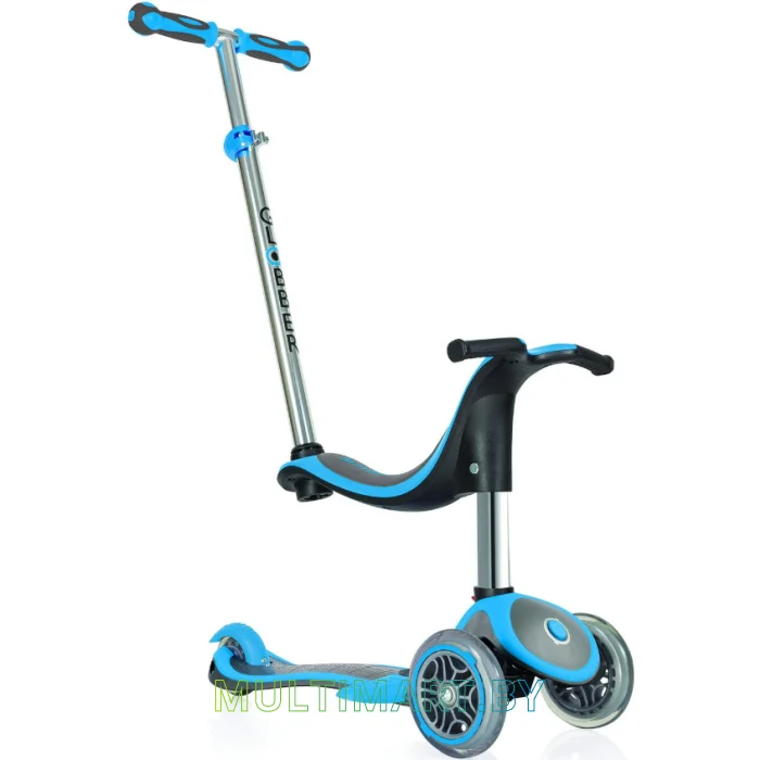 Самокат Globber Evo 4 in 1 Plus (голубой)